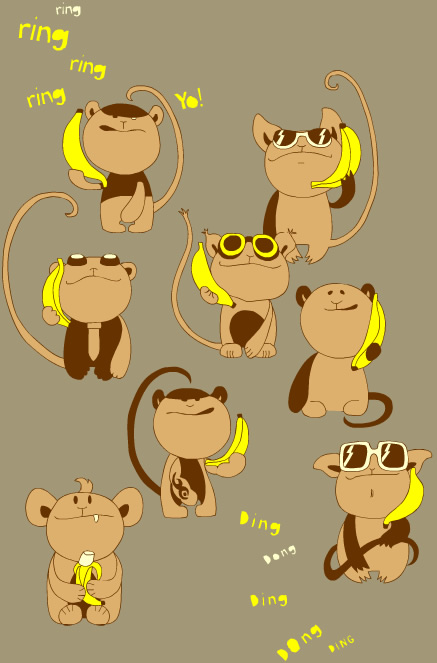 Banana phone T-shirt design... monkeys smell bad and that's awesome.