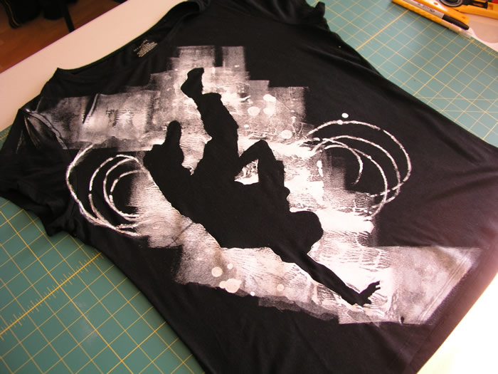 Breakdance stencil T